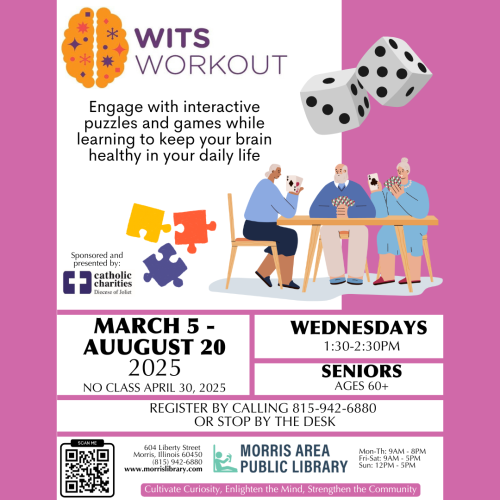 Wits Workout – Wednesdays, March 5 through August 20, 2025