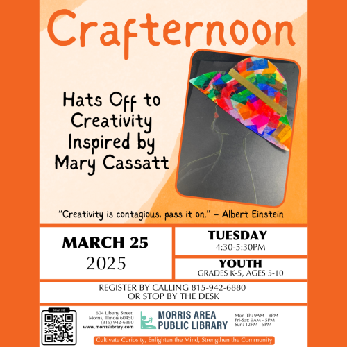 Crafternoon – March 25, 2025 – Mary Cassatt