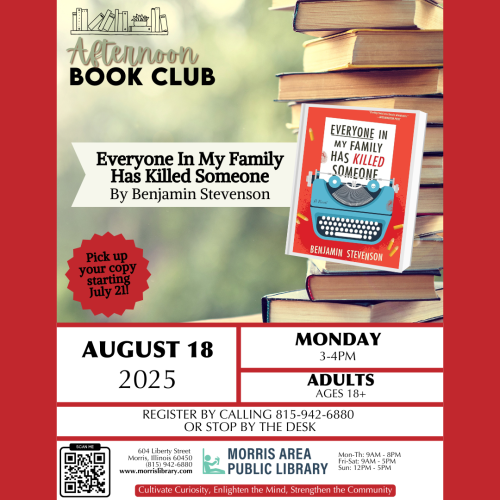 Afternoon Book Club – August 18, 2025 – Everyone in My Family has Killed Someone