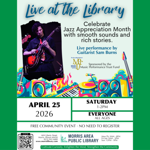 Live at the Library: Guitarist Sam Burns – Saturday, April 25, 2026