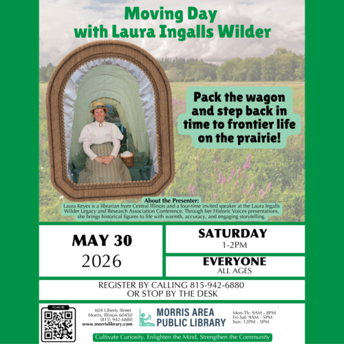 Moving Day with Laura Ingalls Wilder – May 30, 2026