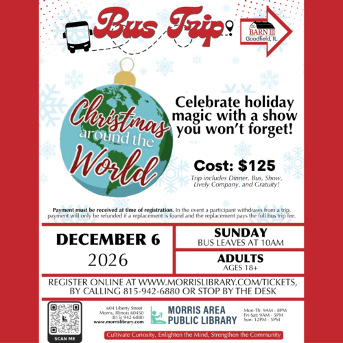 Bus Trip – December 6, 2026 – Christmas Around the World